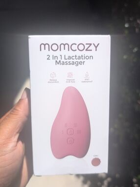 MOMCOZY 2-in-1 Lactation Massager in Pink